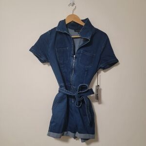 Haute Monde Indigo Denim Jumpsuit